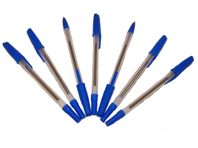 1 x Pack Of 50 Blue Medium-Tip Ballpoint Pens